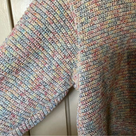 Saylor rainbow pastel half zip pull over sweater - Picture 5 of 5
